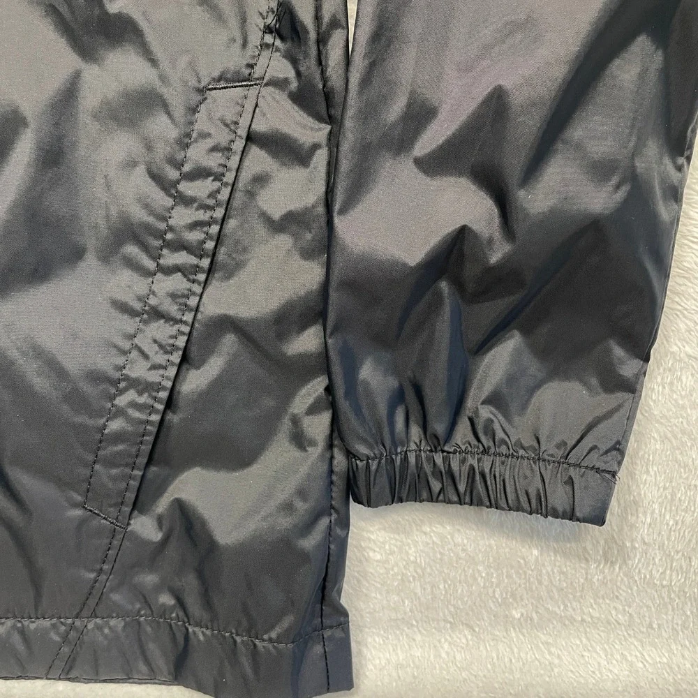 Columbia Switchback II Windbreaker Kids Size M 10/12 Black Hooded Jacket RB3416